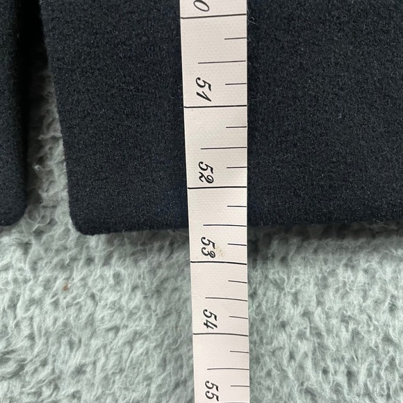 Vtg Laura Ashley Wool Coat Women 12 Full Length Double Breasted Velvet Collar - Picture 6 of 16